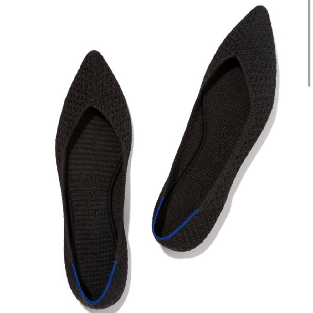 NIB Rothy's The Point in Black Honeycomb
